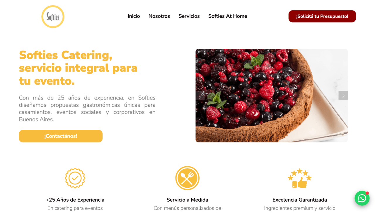 Web de Softies Catering